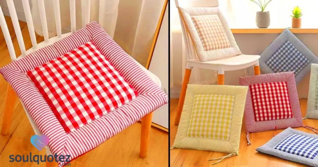 Red chair cushion 