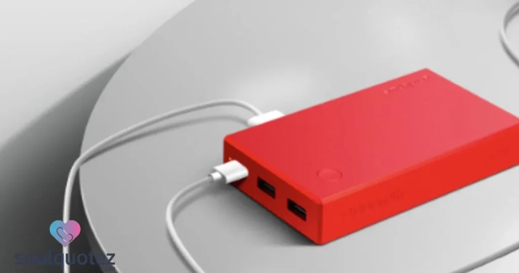 Red power bank 