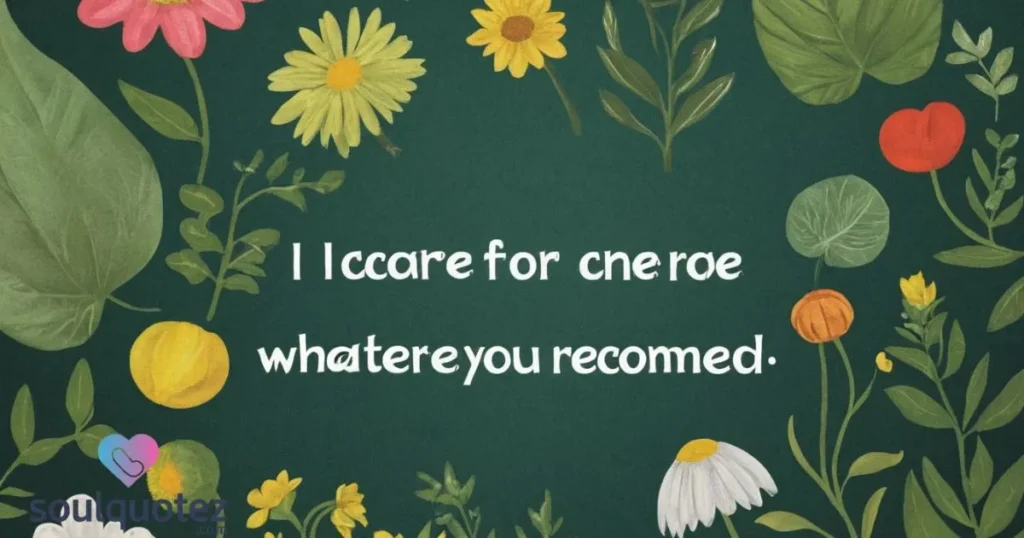 I care for whatever you recommend