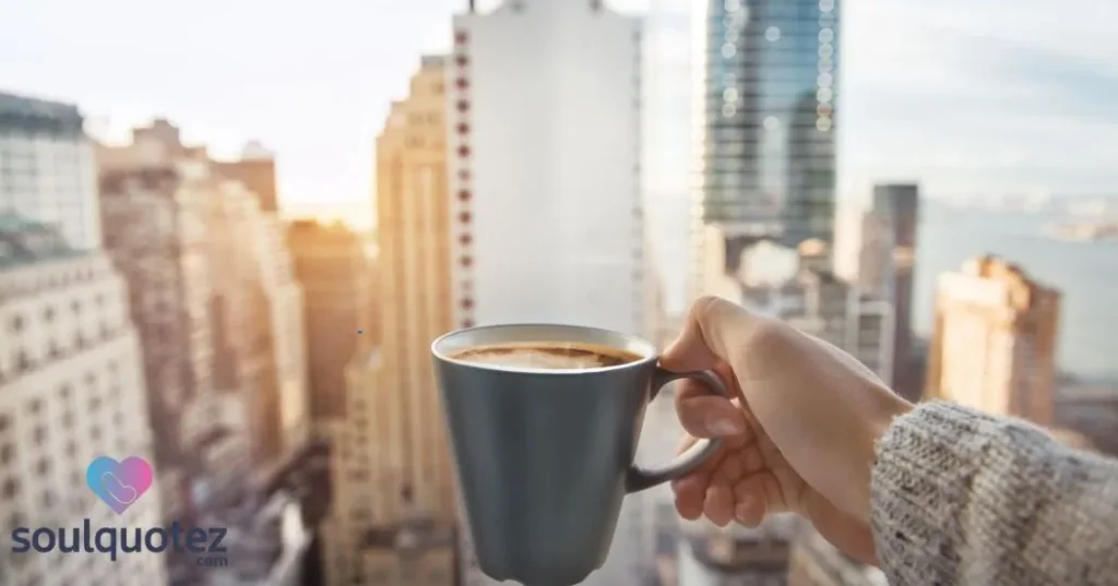 "Coffee in hand, heart in the city."