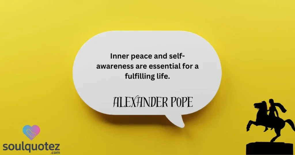 Inner peace and self-awareness 